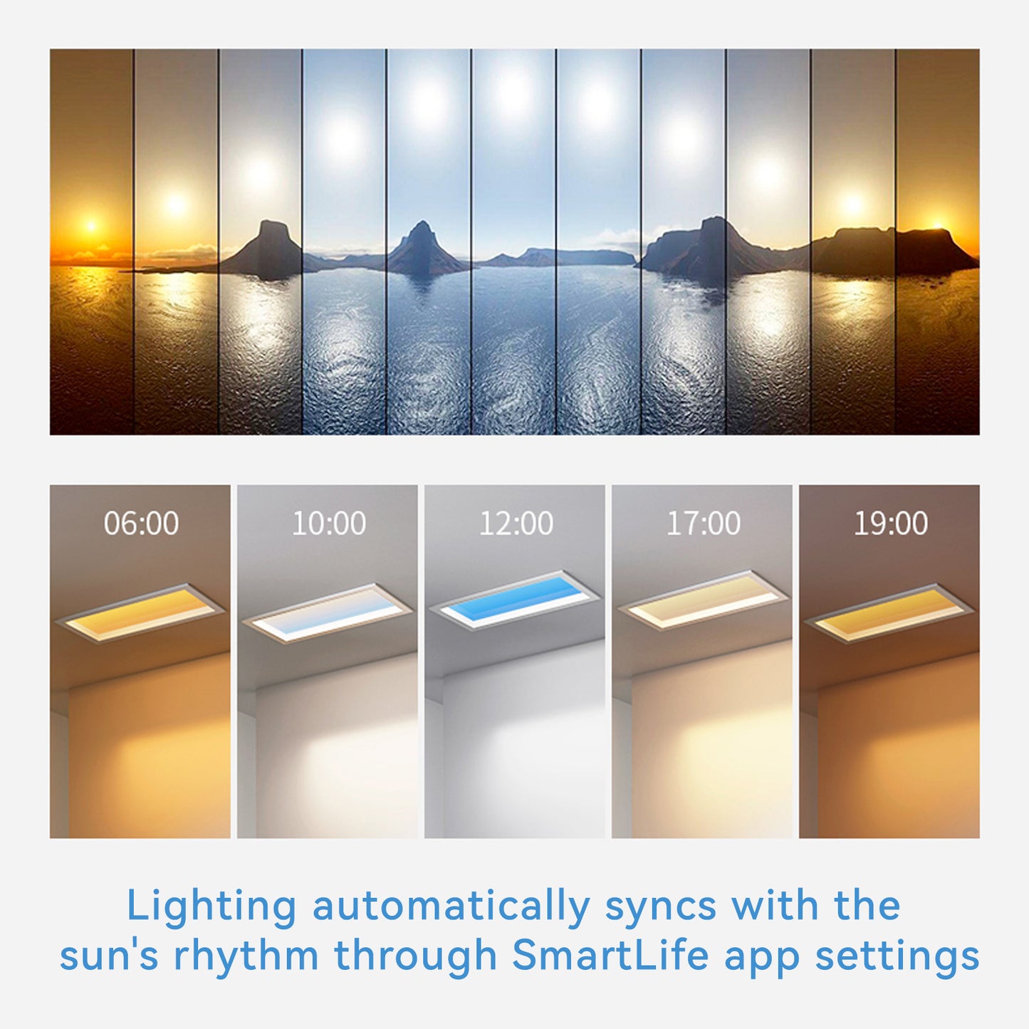 Smart Blue Sky Light Ceiling Lamp- Soft Light Version